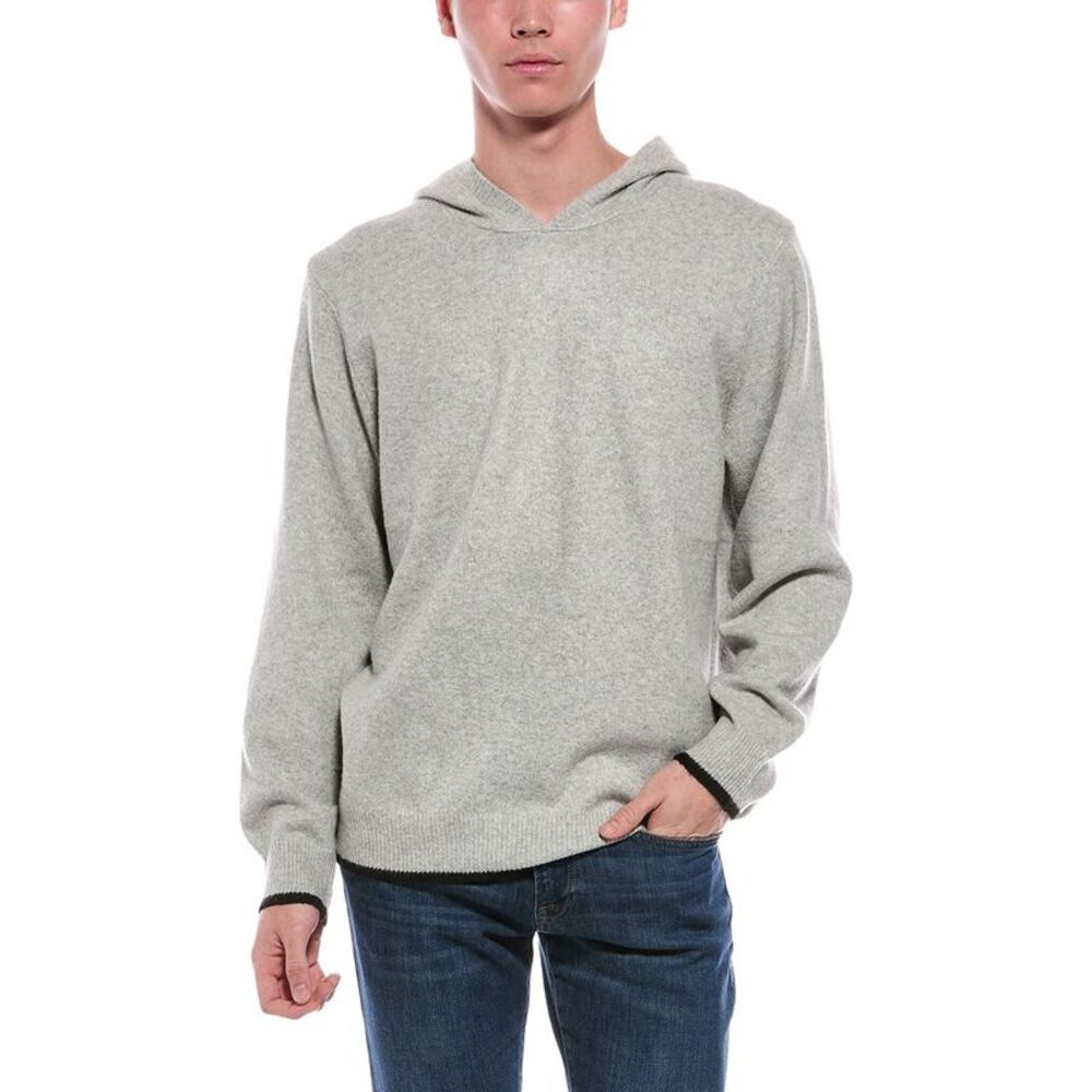 Scotch & Soda Mens  Super Soft Sweater Hoodie, Gray